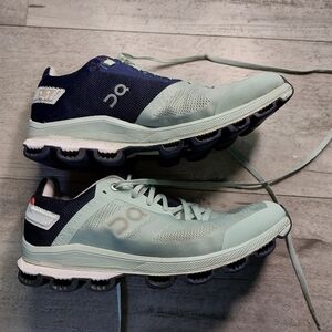 On Cloud Running Shoes in Mint & Navy